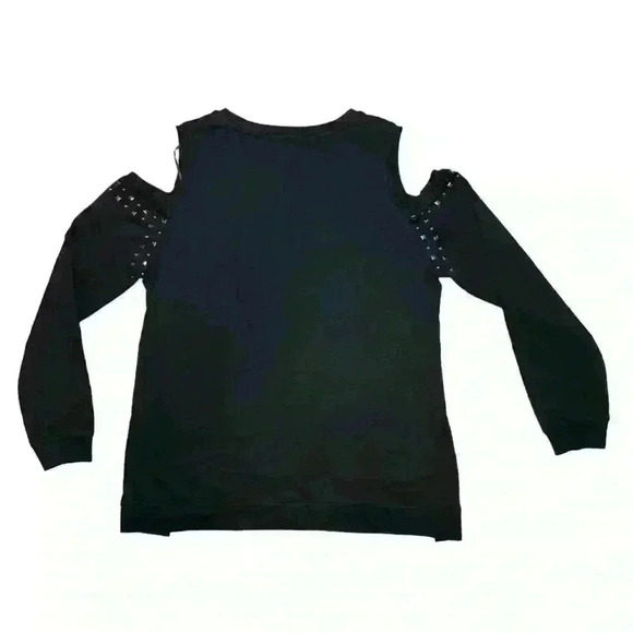 Venus Cold-Shoulder Sweatshirt Black Size Large - Picture 4 of 8